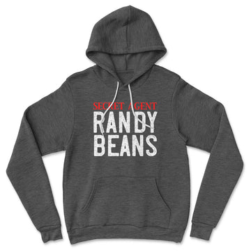 Secret Agent Randy Beans Hoodie in Dark Grey Heather color
